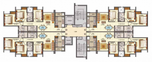 CentreParkFloorPlan3bhk