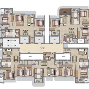 2bhk floor plan , Bel Air